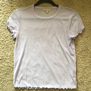 Sheer madewell purple top